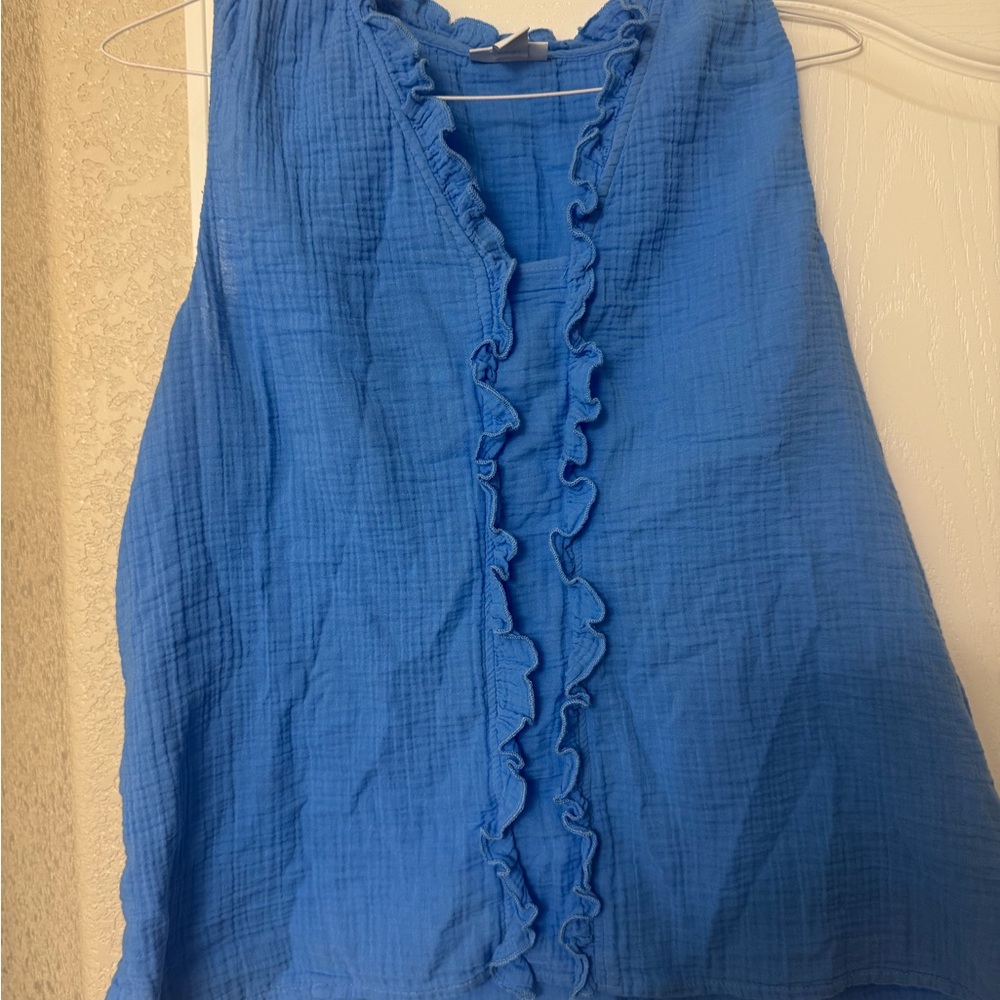 Blue Ruffled Women's Top from Kohl’s.